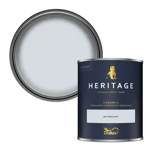 Dulux Trade Heritage Light French Grey Eggshell Wall paint, 750ml