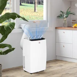 HOMCOM 14,000 BTU Portable Air Conditioner with 40m², Sleep Mode, Dehumidifier