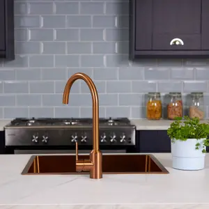 Flode Bryne Kitchen Mixier Tap Brushed Copper Finish