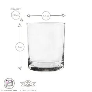 LAV - Liberty Whisky Glasses - 280ml - Pack of 6