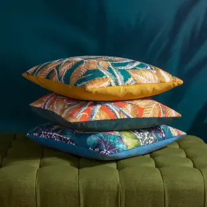 Wylder Ebon Wilds Jahi Botanical Feather Filled Cushion