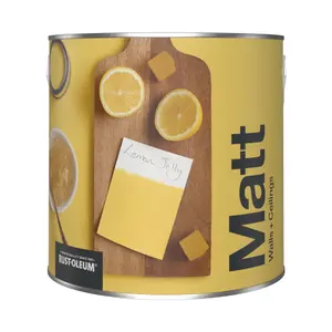 Rust-Oleum Washable Matt Wall Paint - Lemon Jelly 2.5L