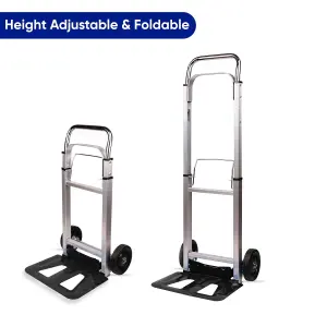 Heavy Duty Hand Truck Foldable Trolley  2 Wheel Luggage Cart