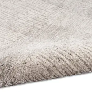 Silver Abstract Modern Easy to clean Rug for Bedroom & Living Room-119cm X 180cm