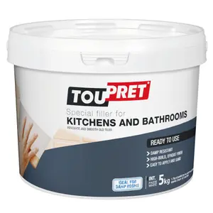 Toupret Tiled surface Ready mixed Finishing plaster 5000g Tub