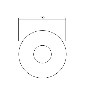 Nes Home Traditional Round Exposed Thermostatic Shower Valve With Bottom Outlet