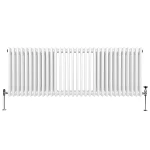 Traditional 3 Column Radiator - 600 x 1462 mm - White