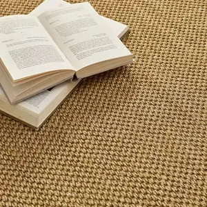 Origins Sisal Rug Warm Natural with Dark Brown Border 120CM x170CM