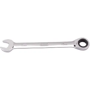 Draper Metric Ratcheting Combination Spanner, 15mm 31012