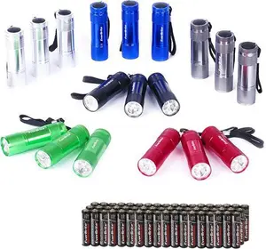 Everbrite 18-Pack LED Mini Pocket Torch, Small Keyring Torches Flashlight, Ideal For Kids Camping Hiking Traveling Cycling Outdoors Party, Batteries