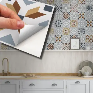 Walplus Grigio Mediterrranean Combo Tile Stickers