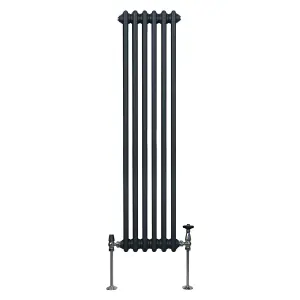 Traditional 2 Column Radiator - 1500 x 292 mm - Anthracite