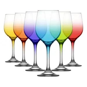 LAV 395ml Fame Wine Glasses - Full Colour - Pack of 6