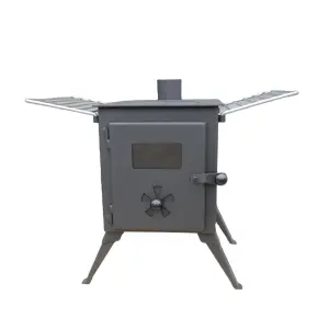 NJ Portable Freestanding Cooker Heater Wood Stove Camping