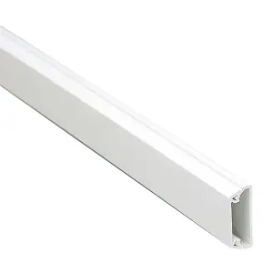 MK White Square Mini trunking,(W)16mm (L)2m