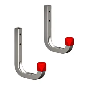 2 x 80mm Storage Wall Hooks 45kg Galvanised Steel, Garages Sheds Ladders & Tools