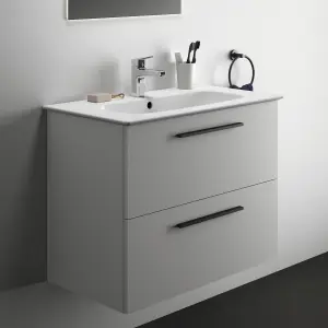 Ideal Standard i.life A Standard Matt White Wall-mounted Bathroom Vanity unit (H) 630mm (W) 800mm