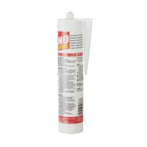 No Nonsense silcone Silicone-based Clear Ceramic, glass & metal Multi-purpose Sealant, 310ml 2