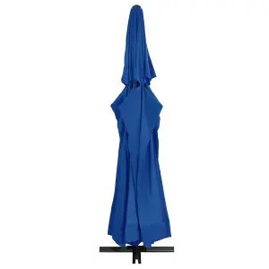 Berkfield Outdoor Parasol with Aluminium Pole 500 cm Azure Blue