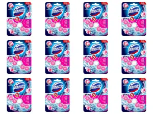 Domestos Power 5 Toilet Rim Block Pink Magnolia 55G (Pack of 12)