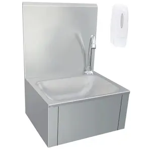 Berkfield Hand Wash Sink with Faucet and Soap Dispenser Stainless Steel