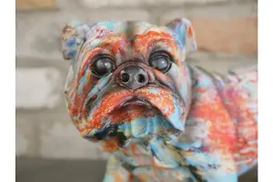 Graffiti British bulldog ornament