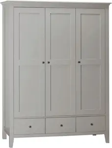 Dunelm Lynton Triple Wardrobe, Farmhouse, Lynton Grey