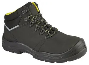 Himalayan S3 Black Leather Safety Boots - Metal-Free Composite Toe & Midsole