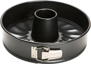 Prestige Inspire Black Round Carbon Steel Freezer Safe Non-Stick Springform Tin with Double Bottom 10"