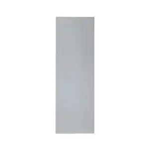 GoodHome Alisma High gloss grey Slab Tall wall Cabinet door (W)300mm (H)895mm (T)18mm