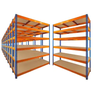 10 Bays of 6 Tier ULTRA HEAVY DUTY Storage Racking 1800h x 1500w x 450d mm 350kg