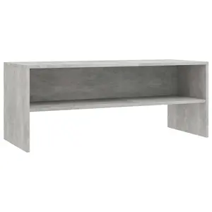 Berkfield TV Cabinet Concrete Grey 100x40x40 cm Engineered Wood