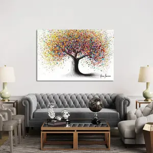 Rainbow Soul Tree by Ashvin Harrison - Print on Canvas Wrapped Canvas / 101.6cm H x 152.4cm W x 3.81cm D