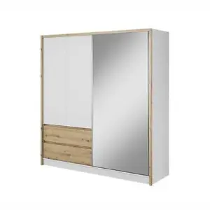 Sara Sliding Door Corner Wardrobe Stylish & Space-Saving Storage Solution