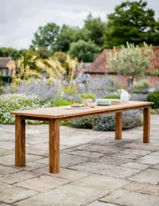 Garden Trading St Mawes Refectory Dining Table Large Wooden Teak 10 Seater