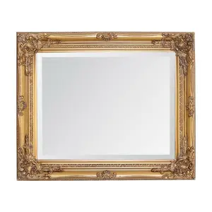 Andrews Flat Wall Mirror Antique Gold / 50cm x 60cm W