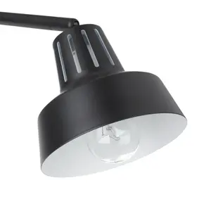 GoodHome Yarra Modern Matt Metal Black 3 Lamp LED Ceiling light