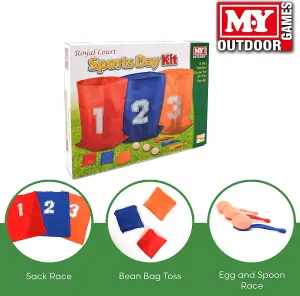 3 in 1 Sports Day Kit Family Fun Summer Kids Adults Children's Game Toy Activity Play