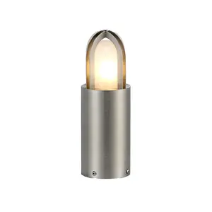 Elstead Paignton Outdoor Pedestal Light Stainless Steel (Silver), IP55