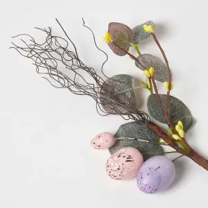 Homescapes Spring Easter Egg and Eucalyptus Pick