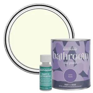 Rust-Oleum Shortbread Satin Bathroom Tile Paint 750ml