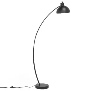 Beliani Modern Metal Floor Lamp Black DINTEL