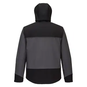 Portwest Mens KX3 Contrast Hooded Soft Shell Jacket