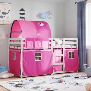 Berkfield Bunk Bed without Mattress Pink 80x200 cm Solid Wood Pine