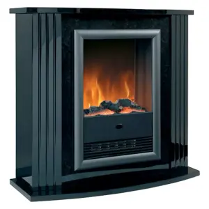 Dimplex Mozart Black Electric Fireplace Suite - OPTIFLAME - 2KW - REMOTE CONTROL