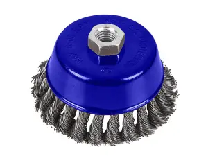 BlueSpot Tools Twist Knot Cup Brush 100mm M14 X 2