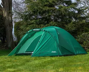 Andes 4 Person Easy Pitch Tent - GREEN