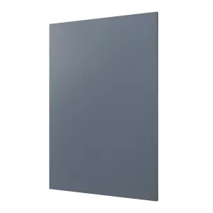 GoodHome Alisma Matt blue slab Standard End panel (H)870mm (W)590mm