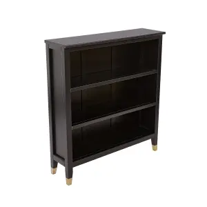 Palazzi Bookcase H97 W89 D25cm - Black