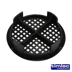 Timloc Push-in Soffit Vent Black -  70.0 (10pcs)